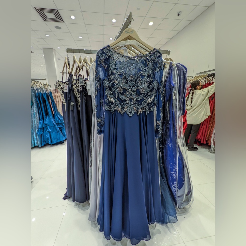Twilight blue formal gown (Mother of the bride)